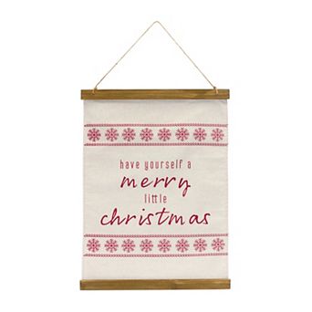 Merry Christmas Banner 14.75"L x 20"H Polyester