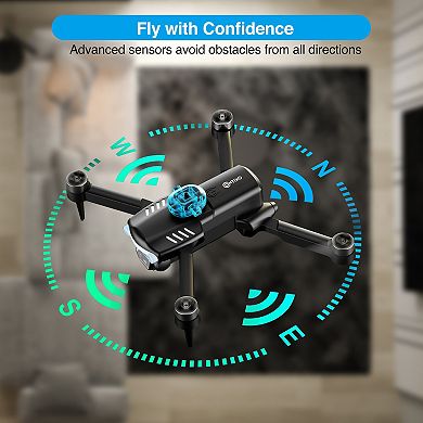 Contixo F19 Drone with 1080P Camera, Obstacle Avoidance, Follow Me, Waypoint, 20 Min Flight