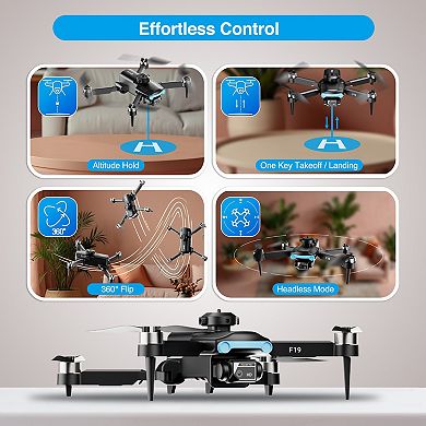 Contixo F19 Drone with 1080P Camera, Obstacle Avoidance, Follow Me, Waypoint, 20 Min Flight