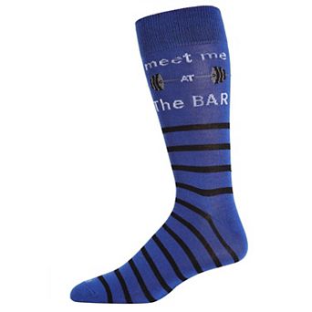 Men's Meet Me At The Bar Novelty Crew Sock