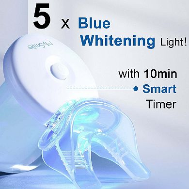 Mysmile Teeth Whitening Kit With Led Light, 10 Min Non-sensitive Fast Teeth Whitener