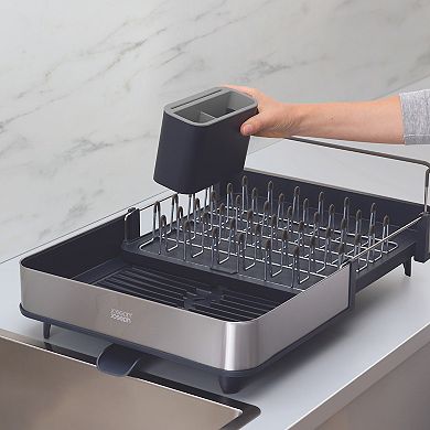 Joseph Joseph Extend™ Dismantlable Steel Expandable Dish Rack with Draining Spout