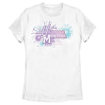 Disney's Hannah Montana Juniors' Floral Logo Graphic Tee
