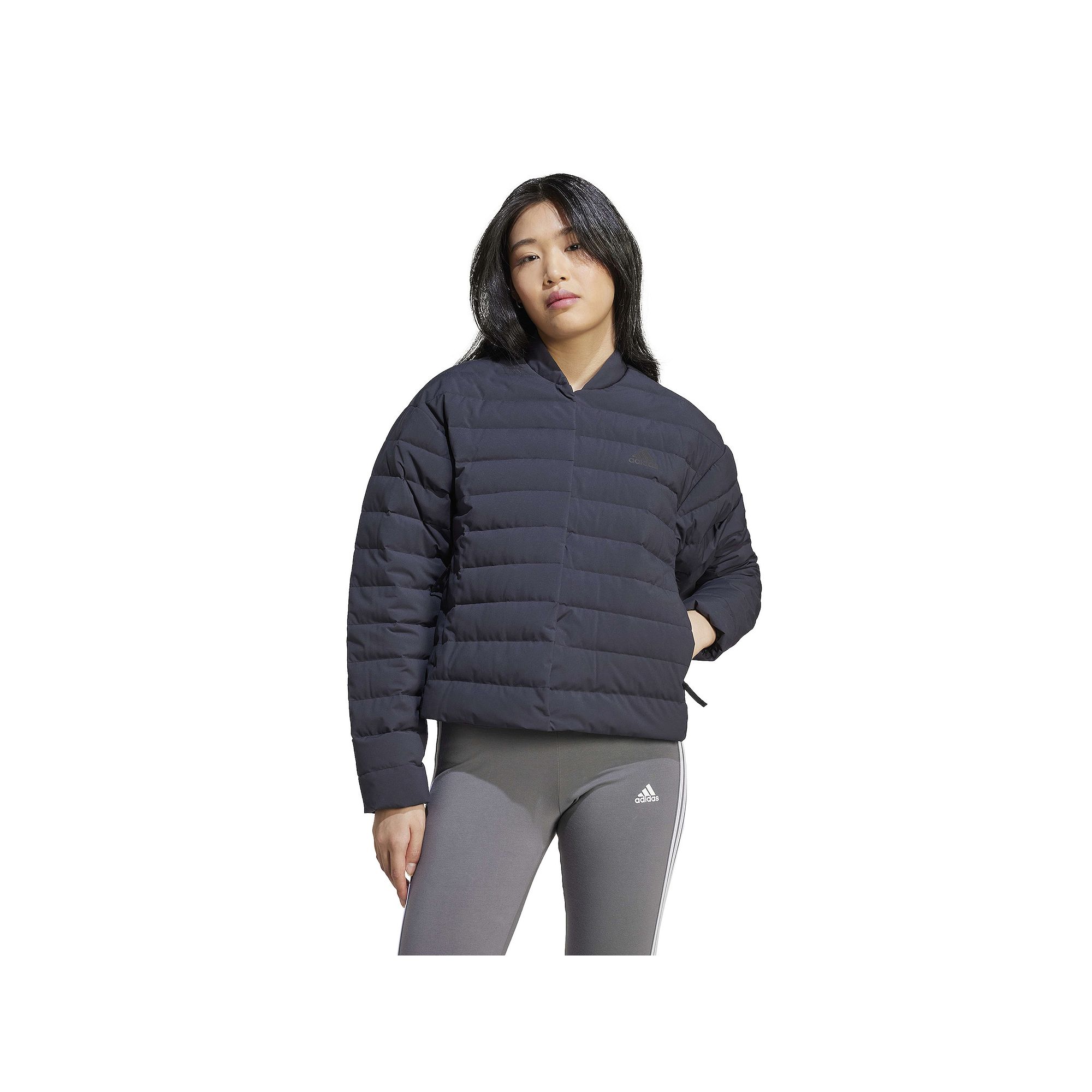Womens adidas Helionic Light Down Sportswear Jacket, Size: XS, Black