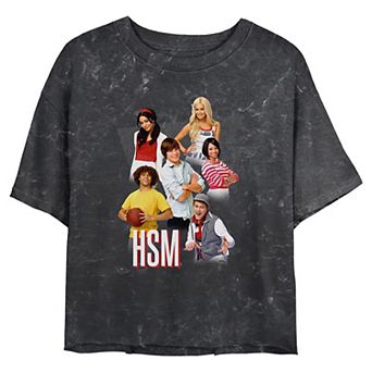Disney's High School Musical Main Group Juniors' Cropped Graphic Tee