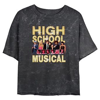Disney's High School Musical 2000's Boxes Juniors' Cropped Graphic Tee
