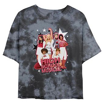 Disney's High School Musical Classic Group Pose Juniors' Cropped Graphic Tee