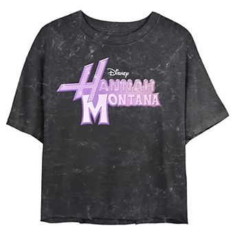 Disney's Hannah Montana Glam Logo Juniors' Cropped Graphic Tee