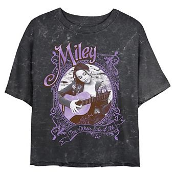 Disney's Hannah Montana Miley The Other Side Of Me Juniors' Cropped Graphic Tee