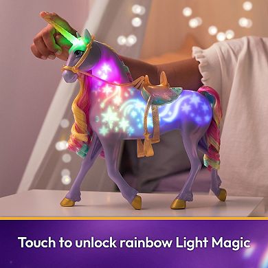 Spin Master Unicorn Academy Interactive Rainbow Light-up Wildstar Unicorn Toy