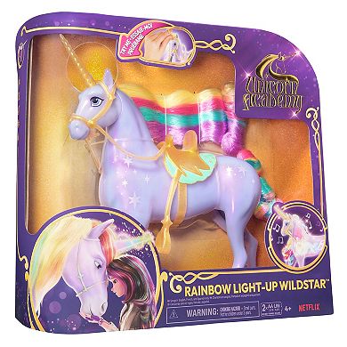 Spin Master Unicorn Academy Interactive Rainbow Light-up Wildstar Unicorn Toy