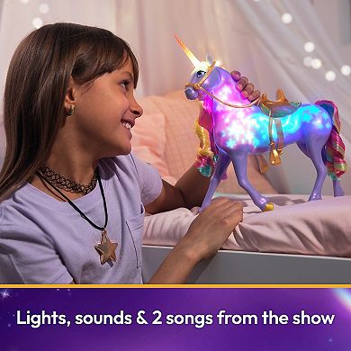 Spin Master Unicorn Academy Interactive Rainbow Light-up Wildstar Unicorn Toy