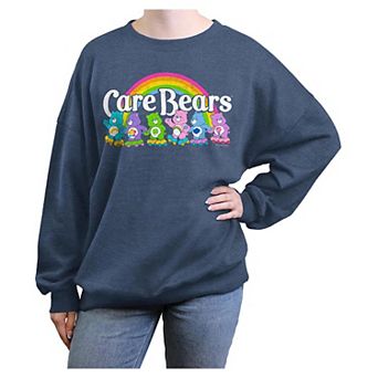 Juniors' Care Bears Roller Skating Oversized Graphic Pullover