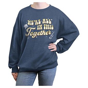 Disney's High School Musical We're All In This Together Juniors' Oversized Graphic Pullover