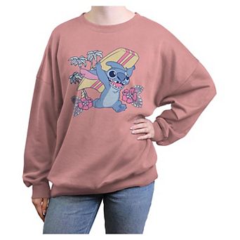Disney's Lilo & Stitch Ready To Surf Juniors' Oversized Graphic Pullover