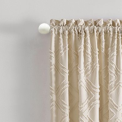 Achim Buono II Morgan Antique White Decorative Adjustable Curtain Rod & Finial Set