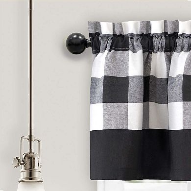 Achim Buono II Morgan Black Decorative Adjustable Curtain Rod & Finial Set