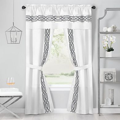 Achim Buono II Carrie Decorative Adjustable Curtain Rod & Finial Set