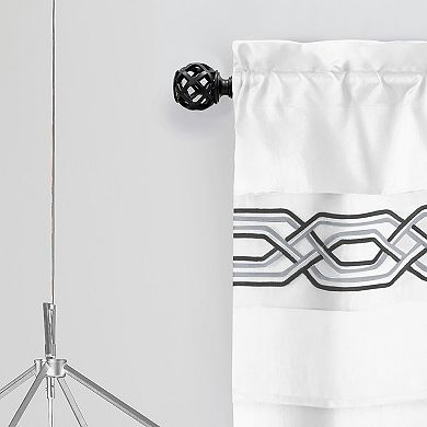 Achim Buono II Carrie Decorative Adjustable Curtain Rod & Finial Set