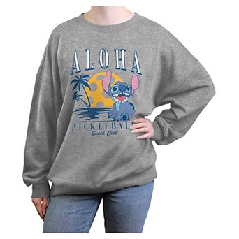 Disney's Lilo & Stitch Aloha Pickleball Beach Club Juniors' Oversized Graphic Pullover