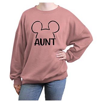 Disney's Mickey Mouse Aunt Ears Women's Oversized Graphic Pullover