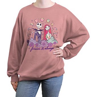 Disney's The Nightmare Before Christmas Forever & Always Juniors' Oversized Graphic Pullover