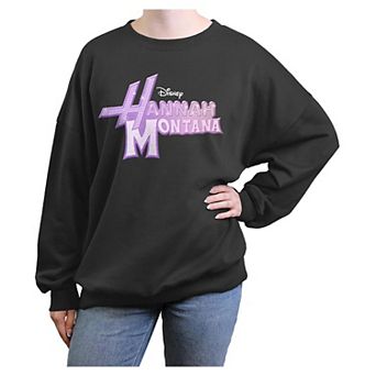 Disney's Hannah Montana Glam Logo Juniors' Oversized Graphic Pullover