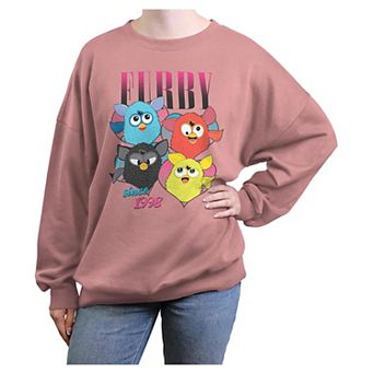 Juniors' Furby Since 1998 Oversized Graphic Pullover