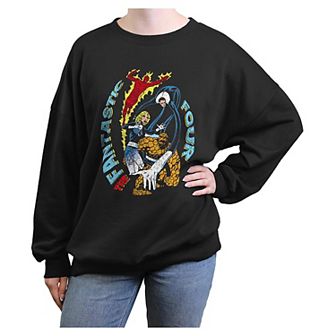 Juniors' Marvel Fantastic Four Protecting The Group Oversized Graphic Pullover