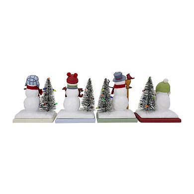 St. Nicholas Square Snowman Stocking Holder 4-piece Set