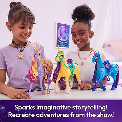 Unicorn Academy Leaf Unicorn with Head Movement and Riding Accessories