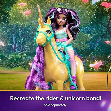 Unicorn Academy Leaf Unicorn with Head Movement and Riding Accessories