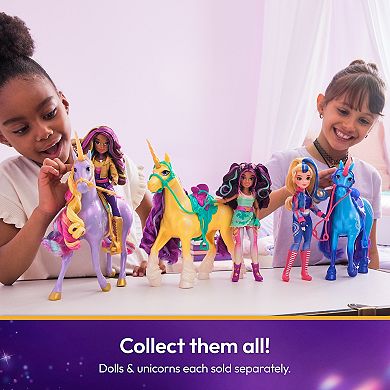 Unicorn Academy Leaf Unicorn with Head Movement and Riding Accessories