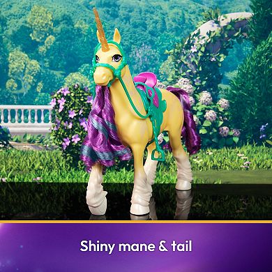 Unicorn Academy Leaf Unicorn with Head Movement and Riding Accessories