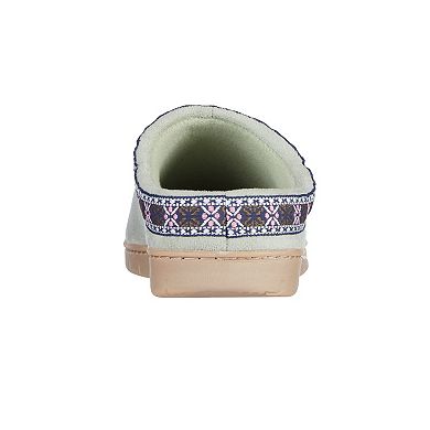 isotoner Clara Microsuede Memory Foam Women's Clog Slippers