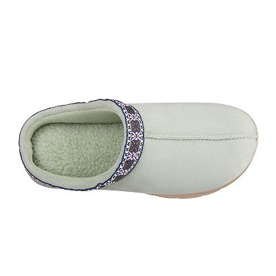 isotoner Clara Microsuede Memory Foam Women's Clog Slippers