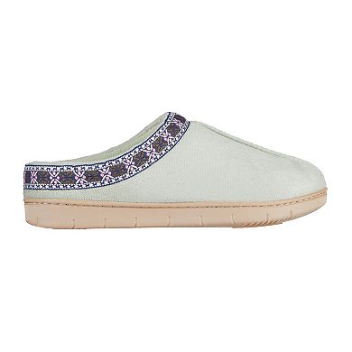 isotoner Clara Microsuede Memory Foam Women's Clog Slippers