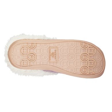 isotoner Louise Quilted Chevron Velour Women's Clog Slippers