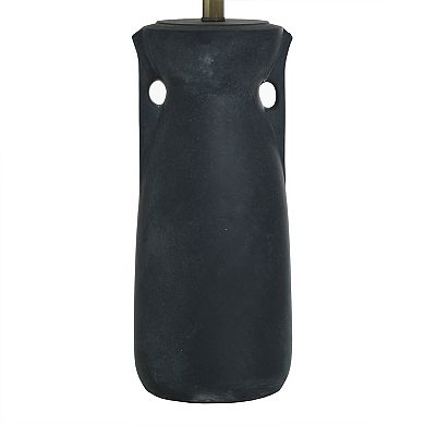 Arlo Terracotta Table Lamp with Oatmeal Lamp Shade