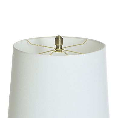 Arlo Terracotta Table Lamp with Oatmeal Lamp Shade