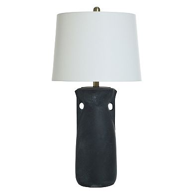 Arlo Terracotta Table Lamp with Oatmeal Lamp Shade