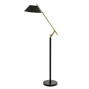 Brigg Black Floor Lamp with Black Lamp Shade