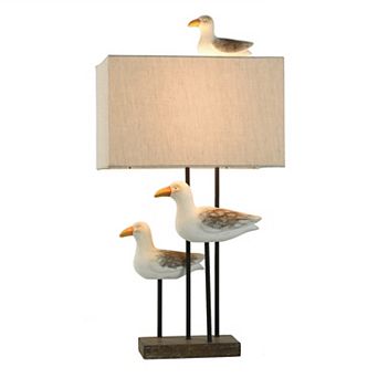 Piper Shore Table Lamp with Oatmeal Lamp Shade