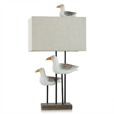 Piper Shore Table Lamp with Oatmeal Lamp Shade
