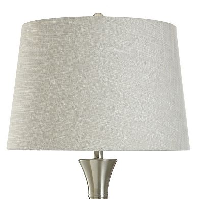 Roanoke Brown Table Lamp with Cream Lamp Shade