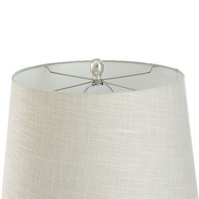 Roanoke Brown Table Lamp with Cream Lamp Shade