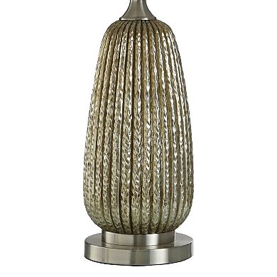 Gold Gala Table Lamp with Natural Lamp Shade