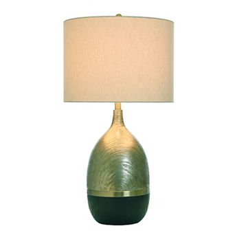 Galas Gold Table Lamp with Cream Lamp Shade