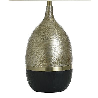Galas Gold Table Lamp with Cream Lamp Shade
