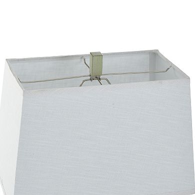 Sauga Cream Table Lamp with White Lamp Shade